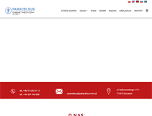 Tablet Screenshot of paracelsus.com.pl